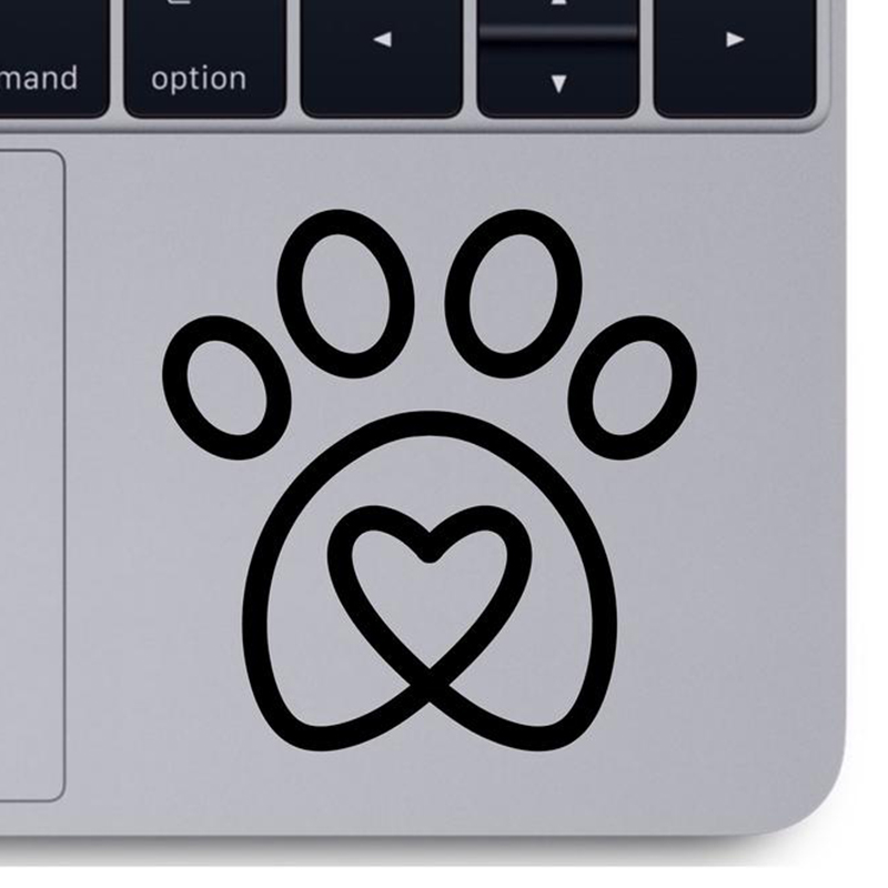 Heart Paw vinyl decal car comp - Office Furniture Removal 评论和价格