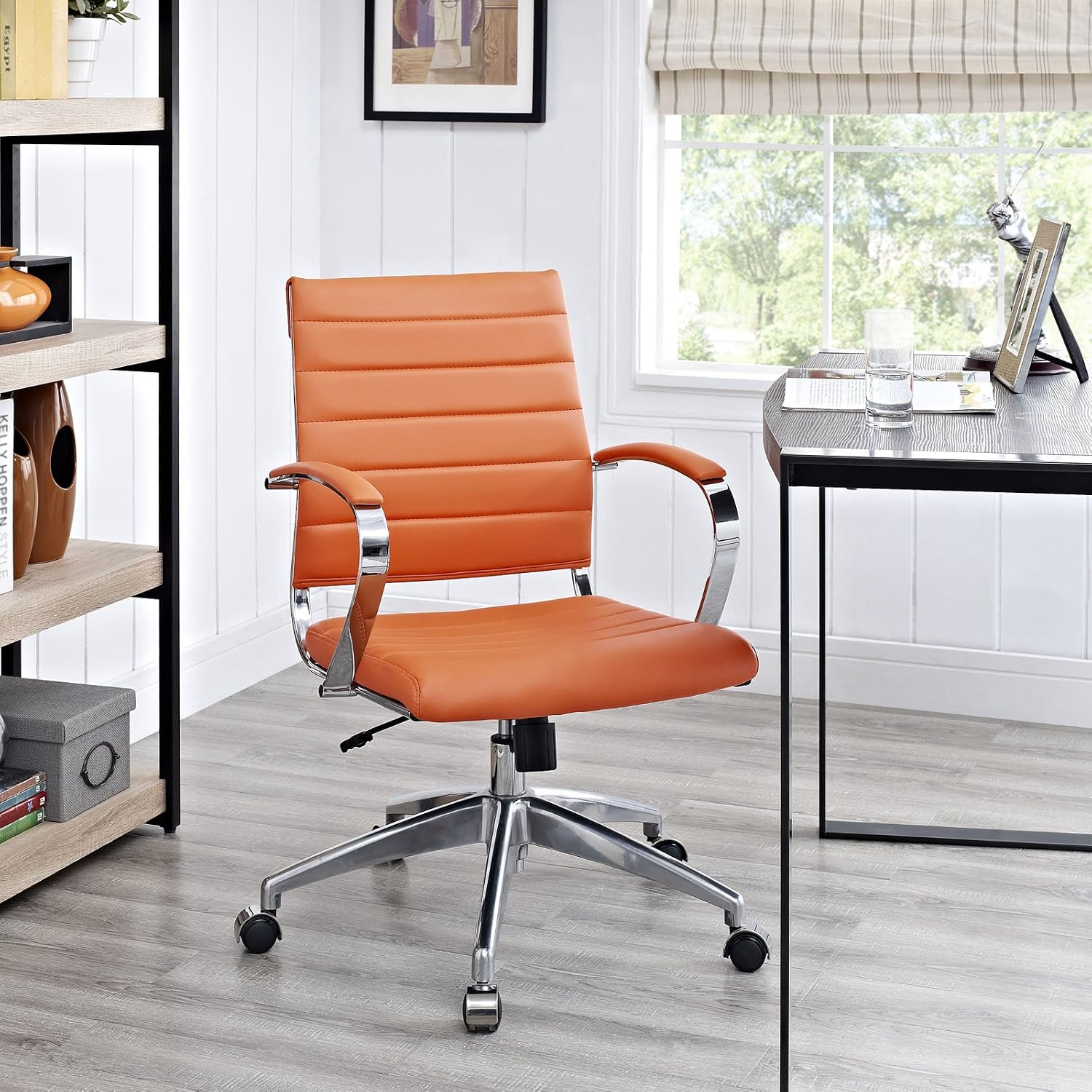 Ribbed Mid Back Office Chair E - Task Chair Mid Back 评论和价格