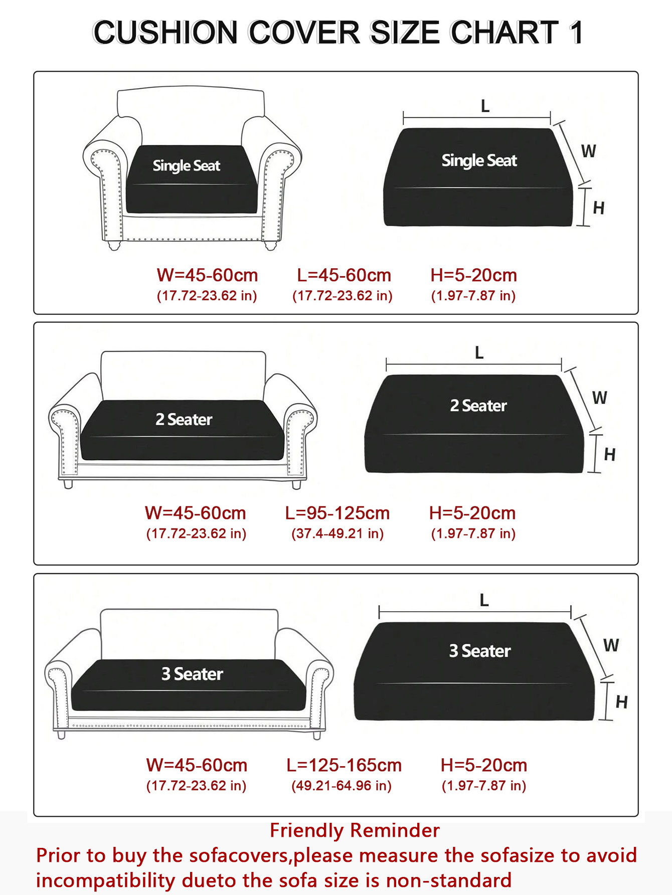 1pc Waterproof Sofa Cushion Co - Office Furniture Removal 评论和价格