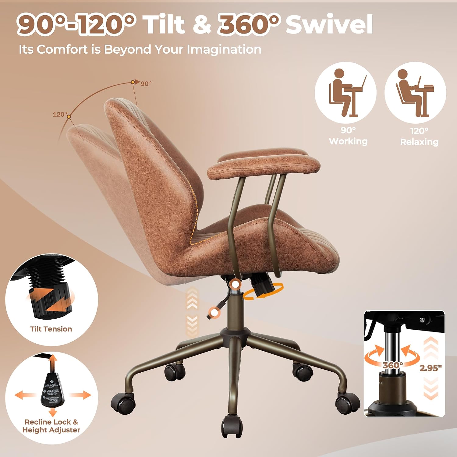 Mid Back Ergonomic Office Chai - Task Chair Mid Back 评论和价格