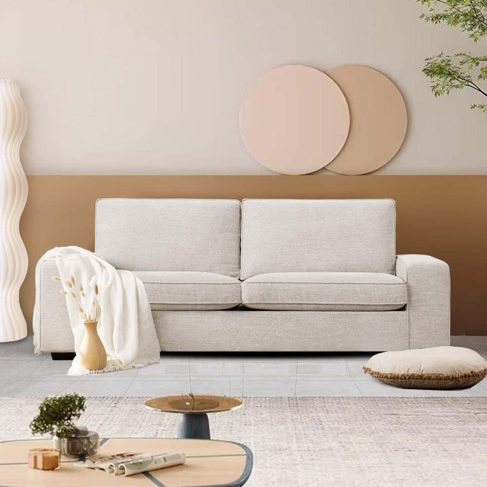 88 Inch Modern Sofa, Chenille  - Office Furniture Removal 评论和价格