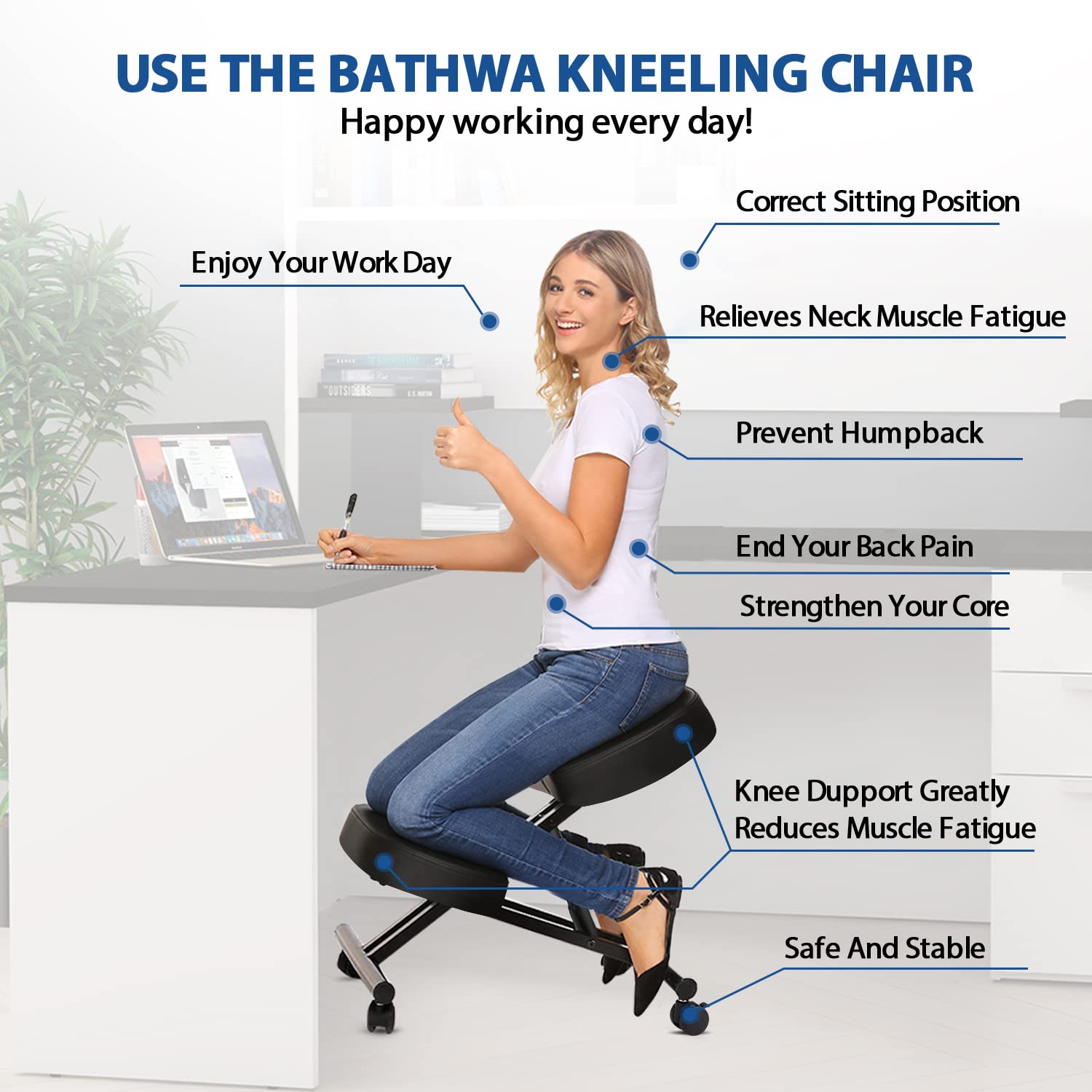 Kneeling Chair Ergonomic for O - Office Furniture Commercial 评论和价格