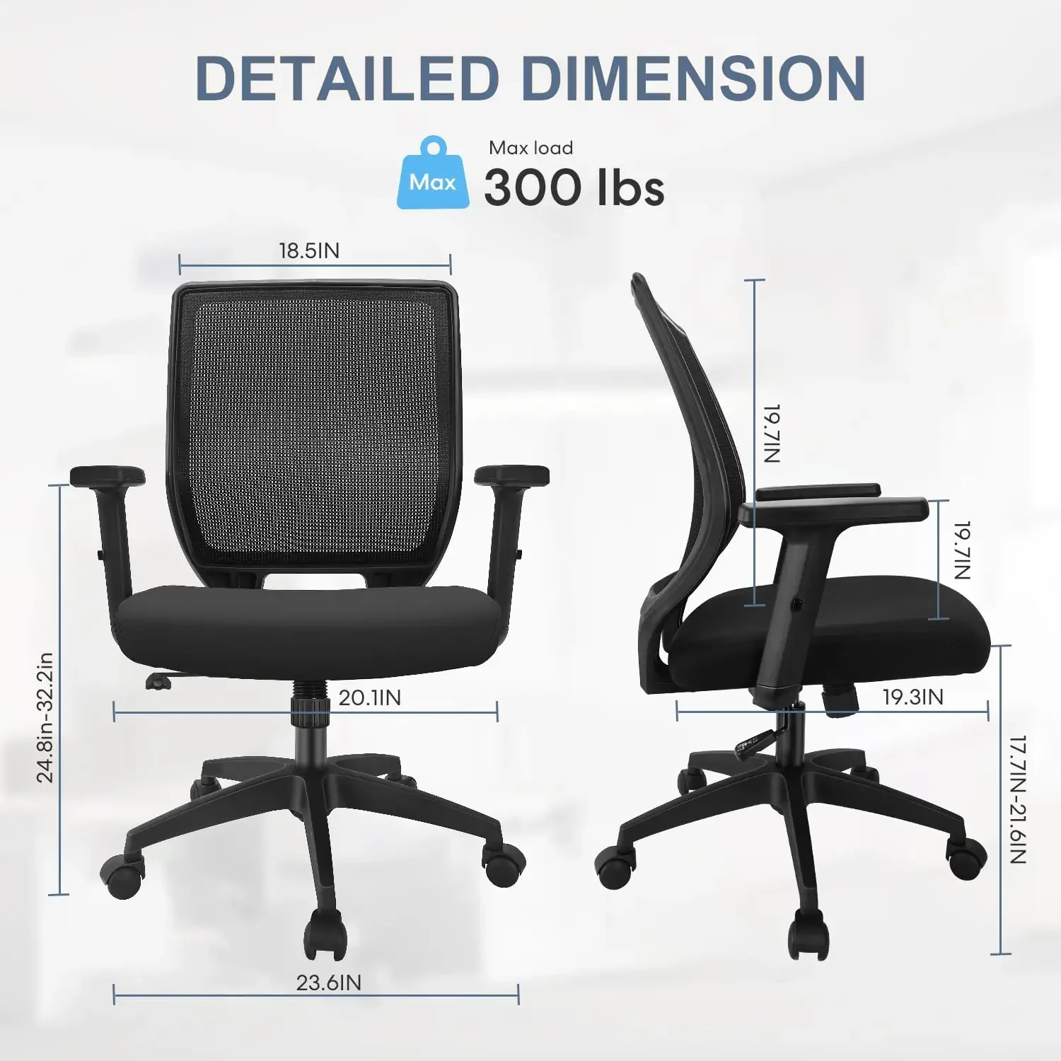 Ergonomic Office Chair Home Me - Task Chair Mid Back 评论和价格