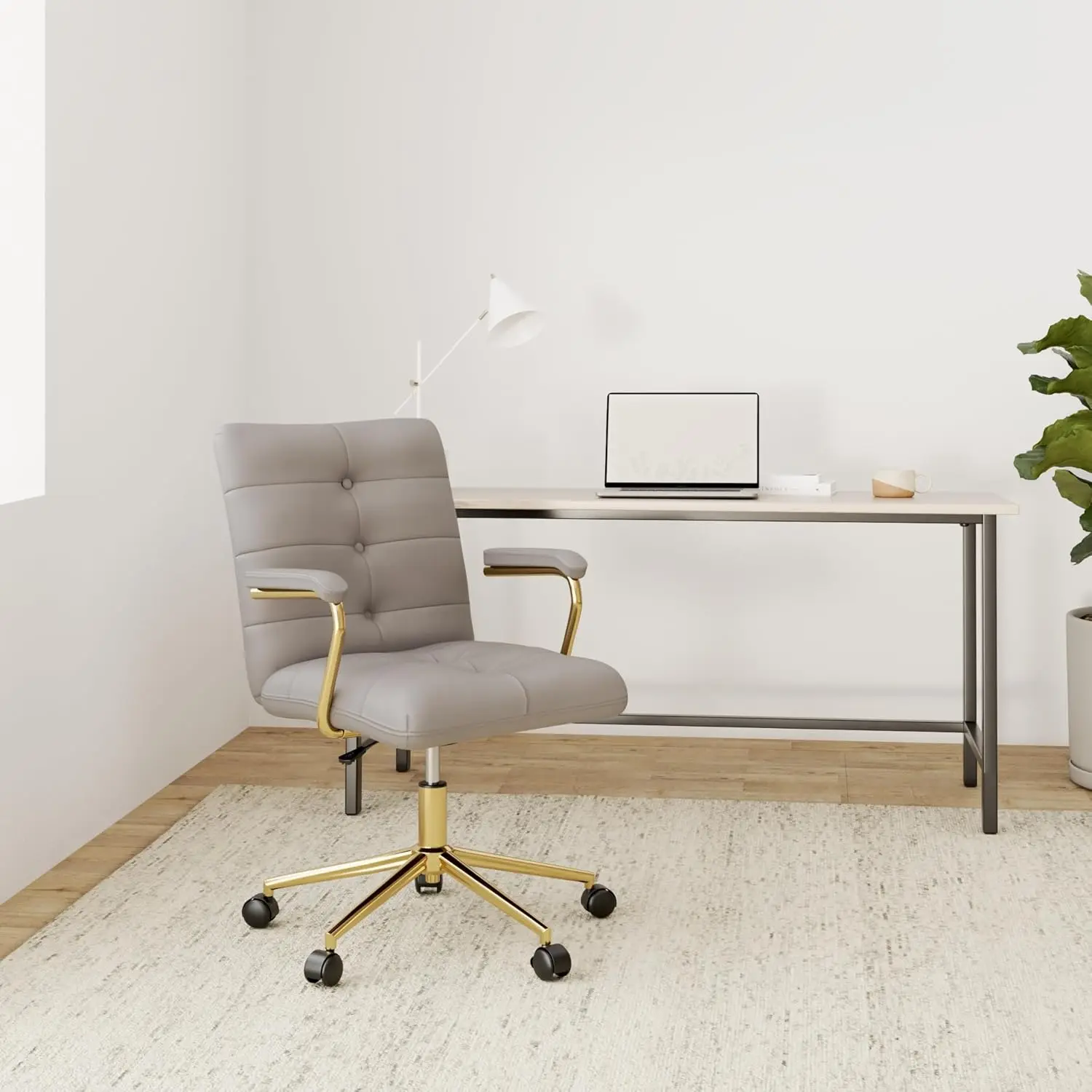 Velvet Home Office Desk Chair, - Task Chair Mid Back 评论和价格